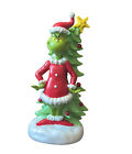 Grinch With Christmas Tree Resin Figurine Holiday Decor