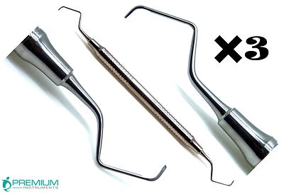 Instrumentos dentales de doble extremo 3x Premium Gracey Curette 9/10 Foto 1 de 4