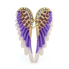 Classic Rhinestone Angel Wings Brooches Wedding Party Women Fashion Jewelry Gift