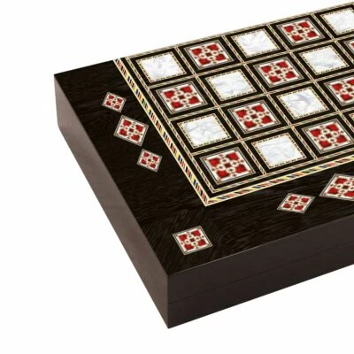 Antique Backgammon Pearlescent Will be shipped via EXPRESS SHIPPING Red pearl - Image 1 of 3