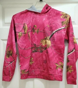 Realtree Sudadera con Capucha Adolescentes Juniors Talla XL 16-18 Rosa Pullover Camuflada Informal Sudadera - Imagen 1 de 6