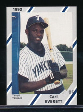 1990 Diamond Cards Tampa Yankees Carl Everett xrc tough great for ttm