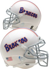 Boise State Broncos Schutt White Mini Football Helmet