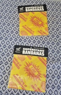Lote de 2 pañuelos de lucha libre WWF Edge Christian Superstars vintage 2000 Foto 1 de 4