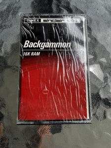 Timex Sinclair 1000 Software Tape BACKGAMMON Game 16K Ram NEW SEALED - Zdjęcie 1 z 2