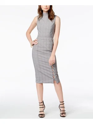 XOXO Mujer Gris Cuello Simulado Con Cordones Sin Mangas Midi Vestido Vaina para Trabajar XL Foto 1 de 4