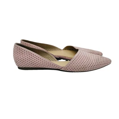 Zapatos planos perforados Franco Sarto para mujer talla 7,5 M rosa D'Orsay gamuza miel2 Foto 1 de 4