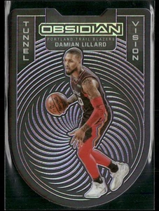 2020-21 Panini Obsidian #3 Damian Lillard Tunnel Vision Purple #/75 - Picture 1 of 2