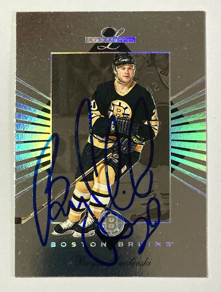 1995 Leaf Limited Hockey Bruins Bryan Smolinski TTM Autograph Card #57 - Image 1 of 1