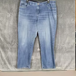 Just My Size Blue Denim Jeans Women's Plus Size 22W High Rise Stretch Acid Wash - Picture 1 of 10
