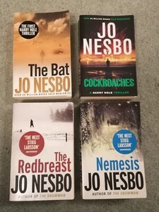JO NESBO / HARRY HOLE - 1 - 4 THE BAT, COCKROACHES, REDBREAST, NEMESIS - Picture 1 of 10