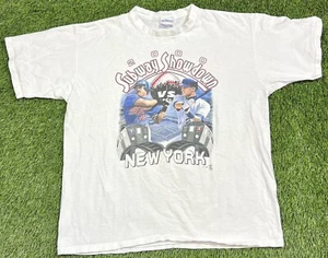 Vintage Subway Showdown Series Mets VS Yankees MLB T-Shirt Men's XL Derek Jeter - Picture 1 of 12