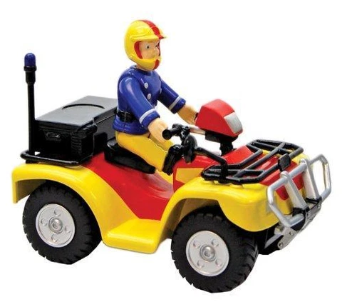 New Fireman Sam Quad Bike with sam Figure Cover