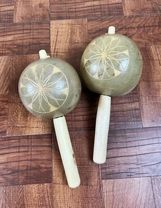 Maracas/Maracón Gaitero. Instrumento Típico Colombiano Para Tocar Música Típica. - Picture 1 of 4