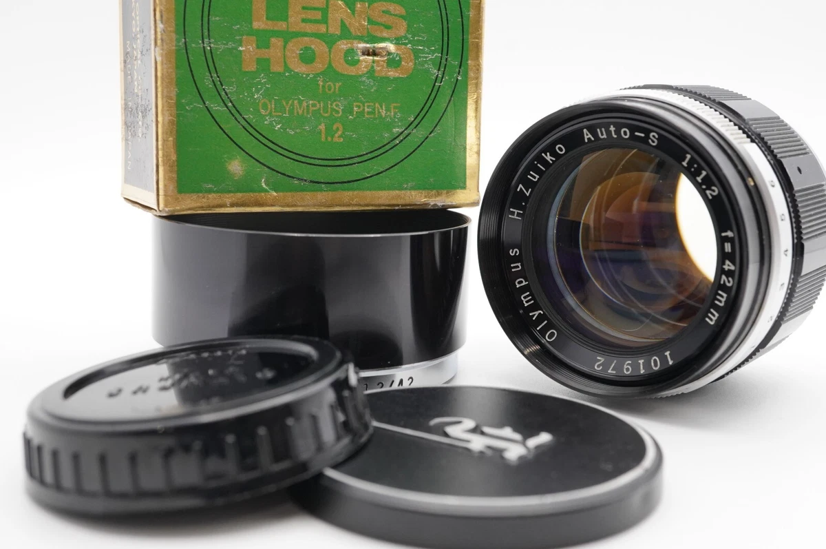 Near MINT] OLYMPUS H.Zuiko Auto-S 42mm F1.2 Lens For PEN w/ Hood