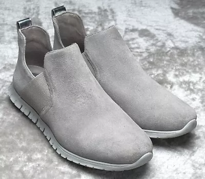 Cole Haan ZeroGrand Gray Suede Slip on Shoes Sneakers Ankle Boots Womens Size 7 - Image 1 of 4