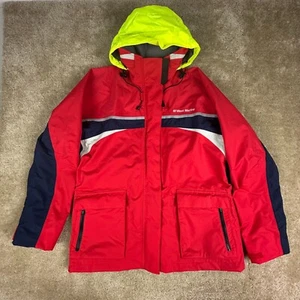 West Marine womens Third Reef Jacket XL Red Weatherproof Hooded Boating - Picture 1 of 17