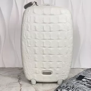 RARE Alexander Mcqueen Samsonite Spinner Trolley Suitcase Bag Crocodile 55/20 - Picture 1 of 16