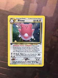 Pokémon TCG Blissey Neo Revelation 2/64 Holo 1st Edition Holo Rare - Picture 1 of 2
