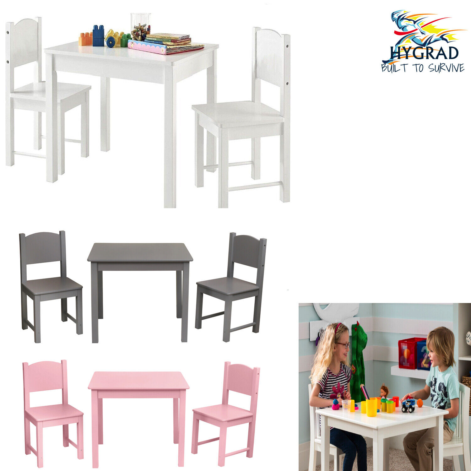 KIDS CHILDRENS TABLE AND 18 CHAIRS SET FOR BOYS OR GIRLS BEST GIFT ...