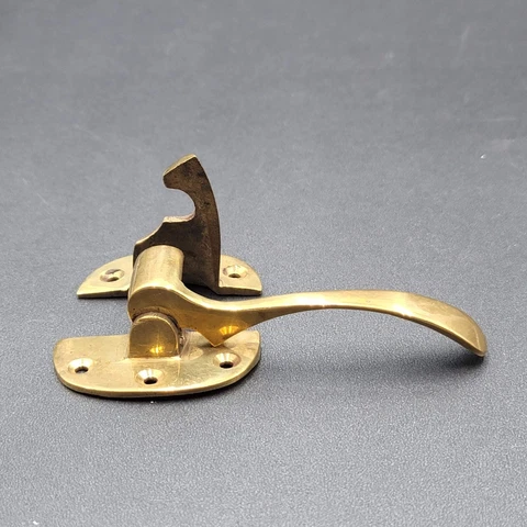 Vintage Cabinet Catch Cupboard Window Latch Brass New Old Stock Cover