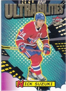 2021/22 FLEER ULTRA..NICK SUZUKI..ULTRABILITIES..CARD # UB-17..CANADIENS - Picture 1 of 1