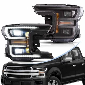 VLAND LED Head Lights For 2018 2019 2020 Ford F-150 F150 Reflector W/Sequential - Picture 1 of 9