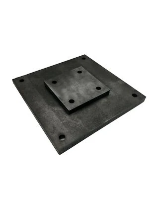 Ankerplatte gelocht Kopfplatte mit Loch Fußplatte Zuschnitt Stahl Stahlplatte