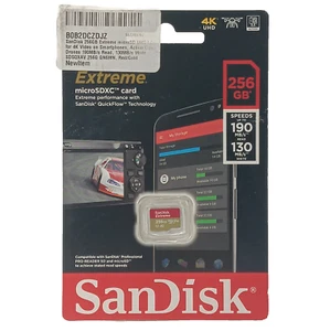 Carte MicroSDXC SanDisk Extreme 256 Go - Neuve - Photo 1 sur 3