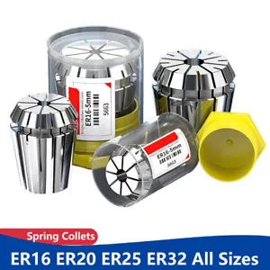 Pinzas de resorte ER16 ER20 ER25 ER32 todos los tamaños para fresado CNC torno herramienta grabado - Imagen 1 de 12
