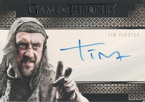 Game Of Thrones Season 8, Tim Plester (Walder Rivers) Valyrian Autograph Card