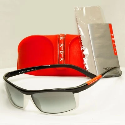 Gafas de sol Prada 2004 raras vintage negras degradadas a humo para hombre envolventes SPS 51E PS51ES Foto 1 de 4