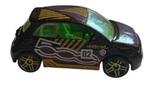 Hot Wheels 2002 Mini Cooper Die-Cast Car Black With Green & Purple Accents Colle - Picture 1 of 6