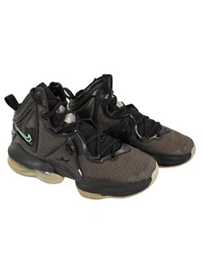 Nike LeBron 19 Shoes Youth Size 7Y Black/Aqua Sneakers Basketball High Top - Picture 1 of 8