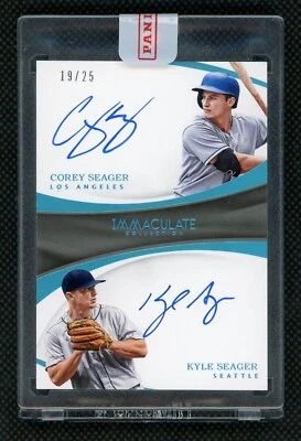 2017 Panini Immaculate Corey & Kyle Seager Auto /25 DA-SS - Image 1 of 2