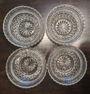 Anchor Hocking Wexford Small Bowls Set of 4 Approx 5" x 2" Vintage - Picture 1 of 10