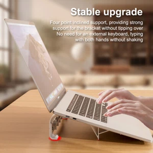 Laptop Computer Cooling Stand Bracket Notebook Tablet Riser Holder For Macbook - Picture 1 of 14