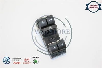 PULSANTIERA ALZAVETRI COMPLETA CROMATA VW GOLF 5K PASSAT 3C 5K4959857A AMAROK - Immagine 1 di 3