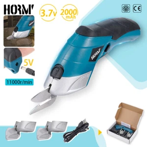 Cordless Electric Scissors Battery Operated For Fabric Leather Cardboard+2 Blade - Picture 1 of 13
