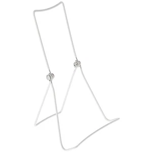 Gibson Holders Adjustable White Wire Display Easel, 5.5" W x 3.5" D x 9.25" H - Picture 1 of 1