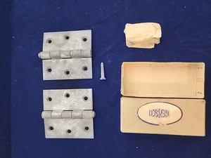 3 ZOLL FEUERVERZINKTE STUMPFSCHARNIERE MIT SCHRAUBEN MADE IN SWEEDEN - Bild 1 von 8