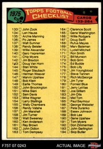 1975 Topps #251 Checklist 133-264 5 - EX - Picture 1 of 5