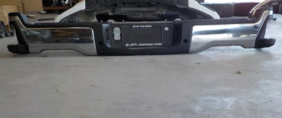 2023 2024 2025 Factory Ford F250 F350 Super Duty Chrome Rear Bumper sensor holes - Imagem 1 de 4