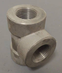 🔥1" NPT 316L Stainless-Steel High-Pressure Pipe Tee Fitting - Picture 1 of 2