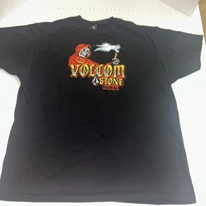 Volcom Stone Ghost Short Sleeve T-Shirt Stealth Black Size XL Skate Surf - Picture 1 of 9