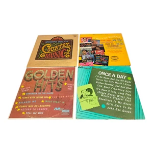 Vintage Wonderful World of Country Music Vinyl LP 4 Record Bundle - Picture 1 of 4