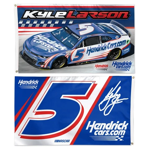 Kyle Larson 2023 Wincraft #5 Hendrickcars.com 3' x 5' 2 Sided Flag Cover