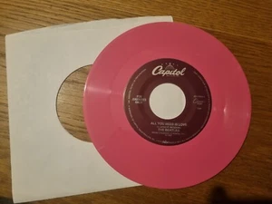 THE BEATLES - All You Need Is Love Capitol Jukebox Issue 7” PINK VINYL - Picture 1 of 6