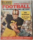 1959 Dell Sports Stanley Woodward's Football Magazine Bob Anderson couverture armée