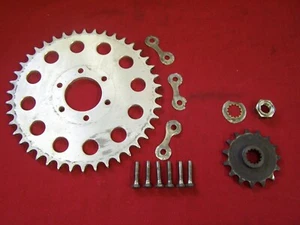 1977 Suzuki GS1000 42 tooth rear sprocket and 15 tooth counter shaft sprocket - Picture 1 of 2